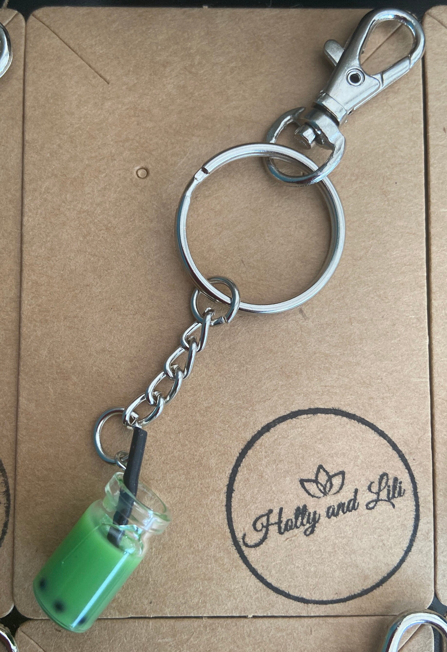 Bubble Tea Novelty Keyrings Boba Tea charm keyring and hook Etsy
