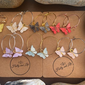 Pendientes Butterfly Clip On / Hoop, First Earring Hooks, Insect Hoops, Butterfly Clip On, Moth Clip Ons, Butterflies Hoops, Clip Ons