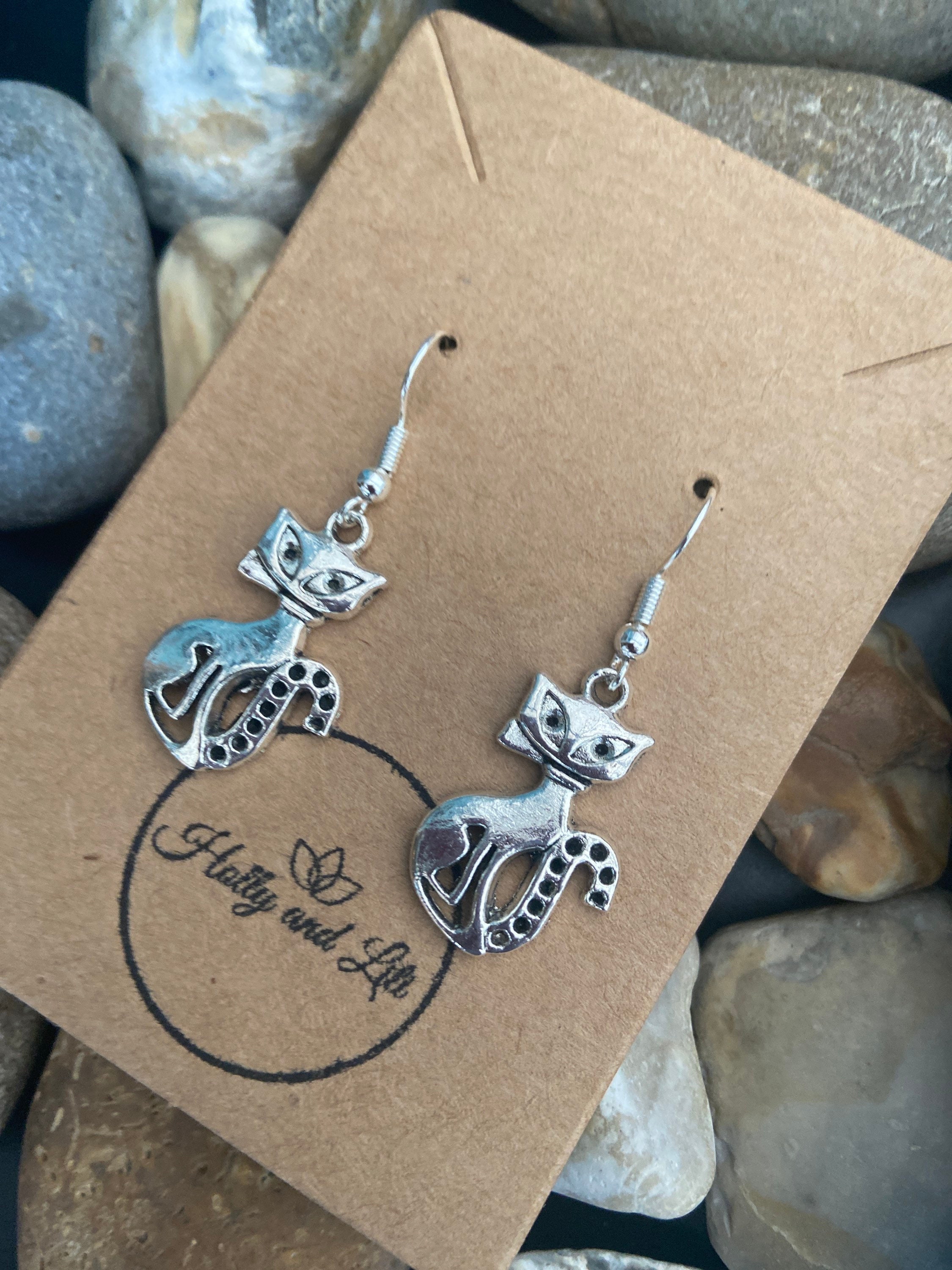 Cat Novelty Earrings Included In Our Offer 3 X Pairs For Etsy