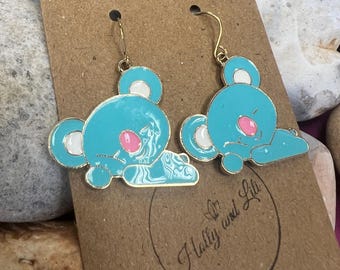 Personalized Koala Bear Earrings: Enamel Animal Charms