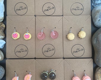 Cakes Style Earrings, Jelly Novelty Earrings, Sweets Earrings, Ices Earrings, Candy Earrings, Biscuits earrings, Cake earrings, Jellie Hooks