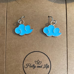 Weather Style Earrings, Cloudy Personalised Earring Hooks, Cloud Earrings, Weather earrings, Cloudy Earrings, Clouds Earrings, Sky Earrings image 6