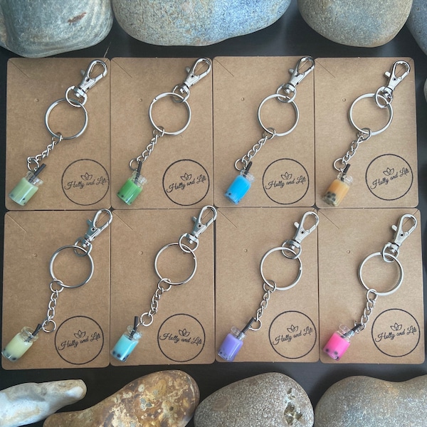 Bubble Tea Keychain Etsy UK