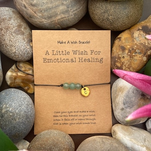 Aventurine Personalised Wish Bracelet, Crystal Bracelets, Crystal Anklet, Gemstone Bracelet, Initial Bracelet, Wish Anklet, Crystals Gifts