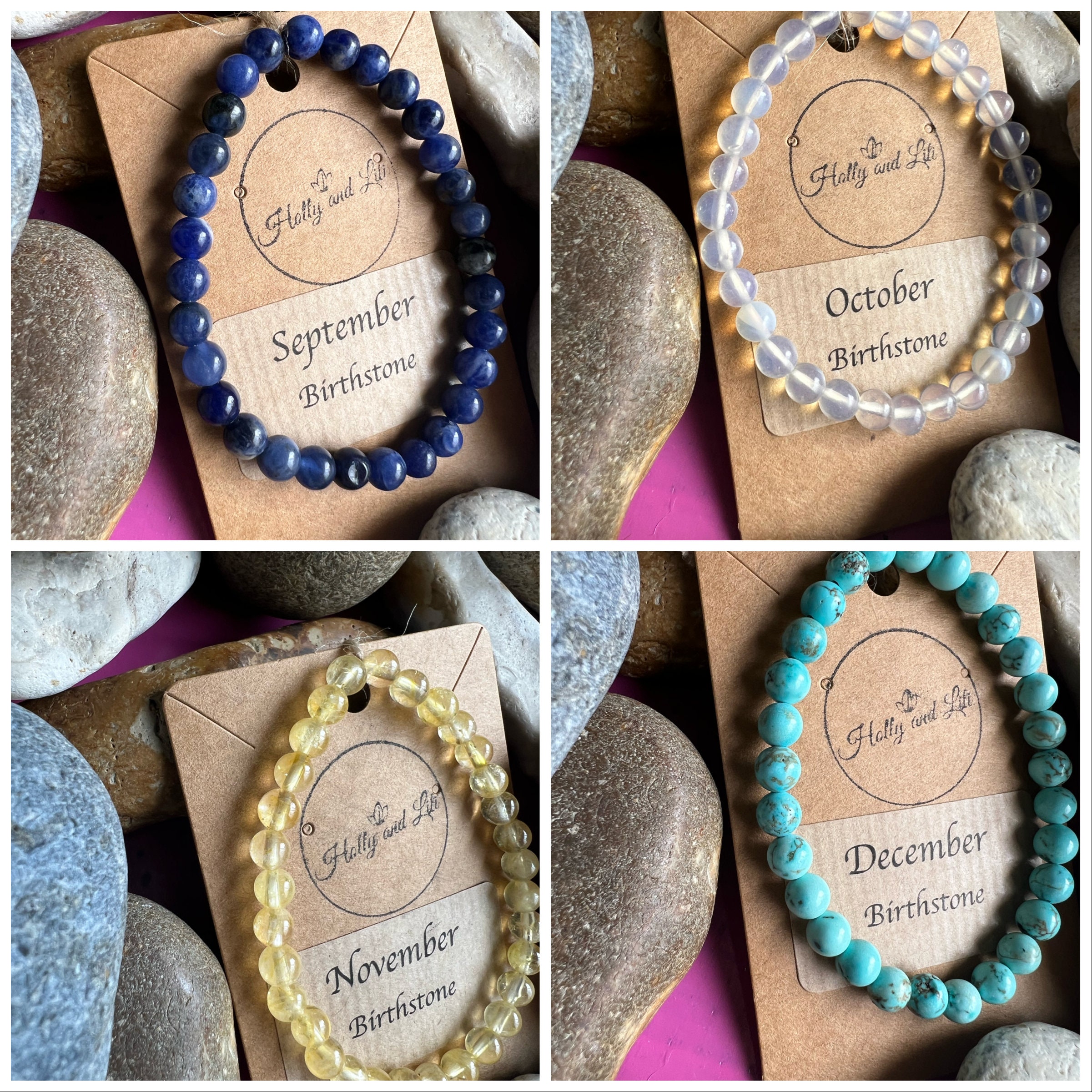 Birth month bracelets discount