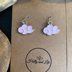 Weather Style Earrings, Cloudy Personalised Earring Hooks, Cloud Earrings, Weather earrings, Cloudy Earrings, Clouds Earrings, Sky Earrings image 8