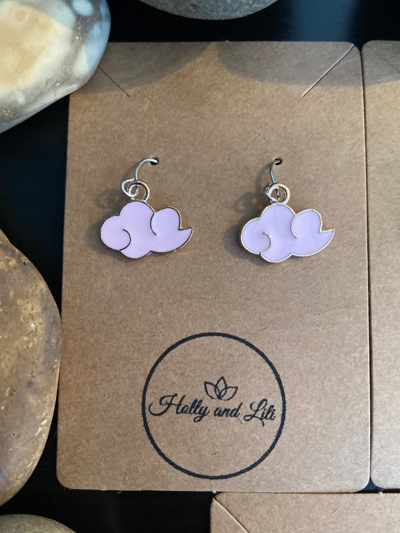 Weather Style Earrings, Cloudy Personalised Earring Hooks, Cloud Earrings, Weather earrings, Cloudy Earrings, Clouds Earrings, Sky Earrings image 8