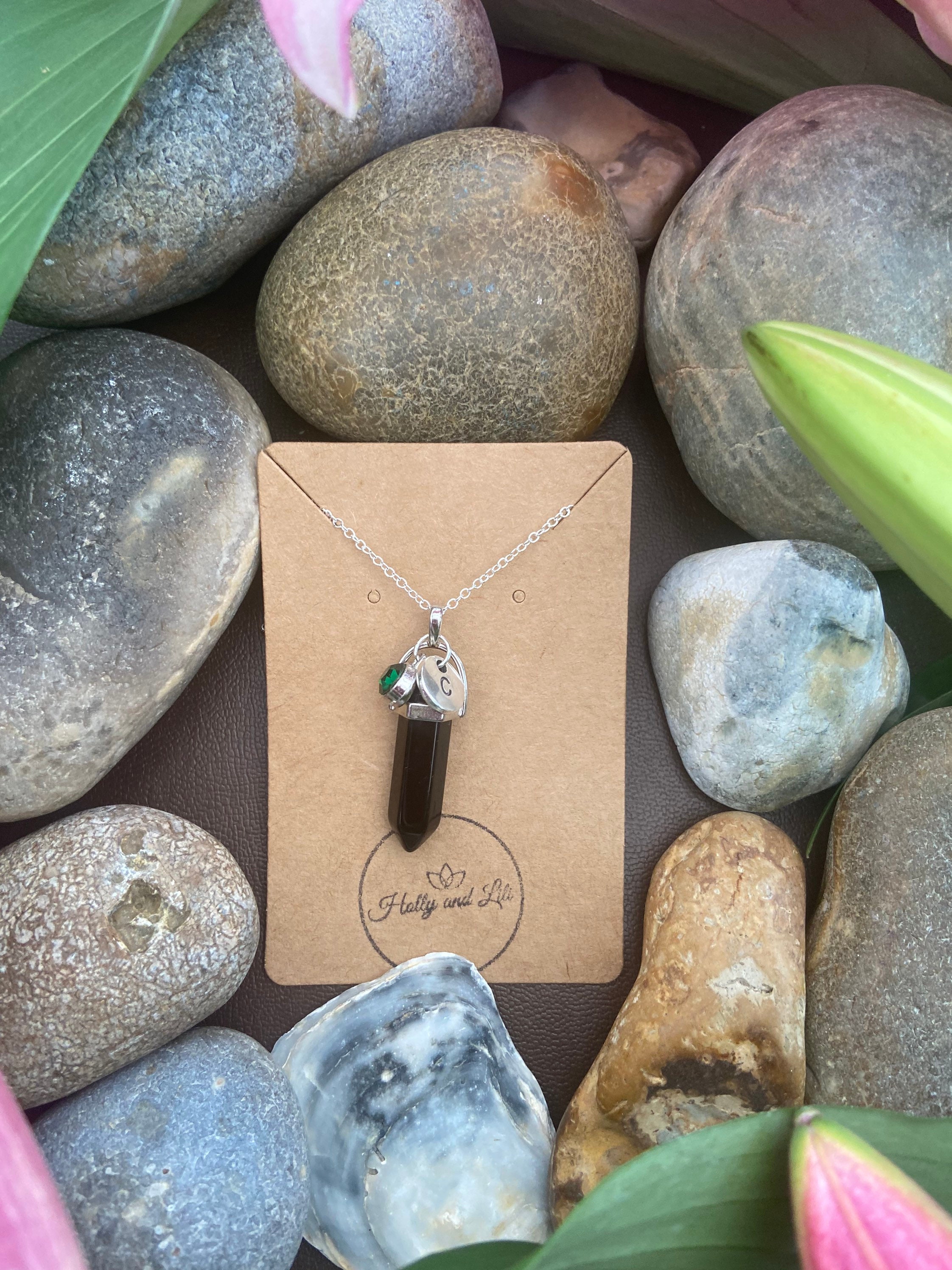 Hexagonal crystal pendant sale