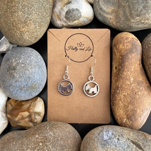 Dog Novelty Style Earrings, Westy Earrings, Personalised Earrings, Westie Earrings, Dog Lover Earrings, Doggy Earrings, Puppy earrings, Dogs