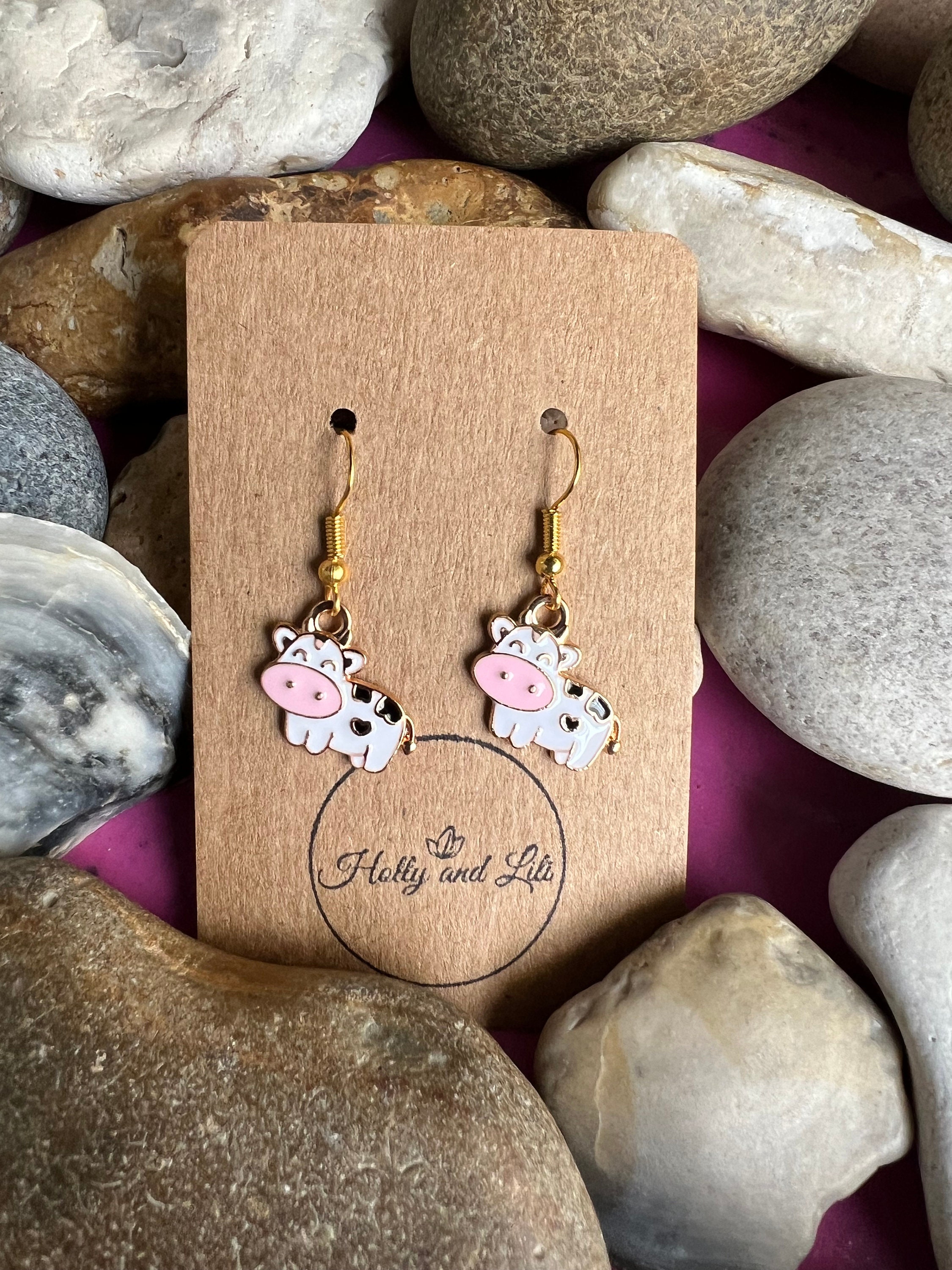 MNSWR Kit Moules Boucles D'Oreilles PU Style Rétro Tête De Vache Géométrique Ethnique Pour Femmes