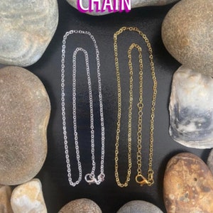 Chain Size Upgrade Gold Plated, Silver Plated Or Rose Gold Plated Add On
