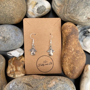 Angel Stijl Oorbellen, Gepersonaliseerde Oorbellen, Gemaakt voor een Engel Oorbellen, Engel Oorbel Haken, Engel Hoepels, Beschermengel Oorbellen Cadeau Voor