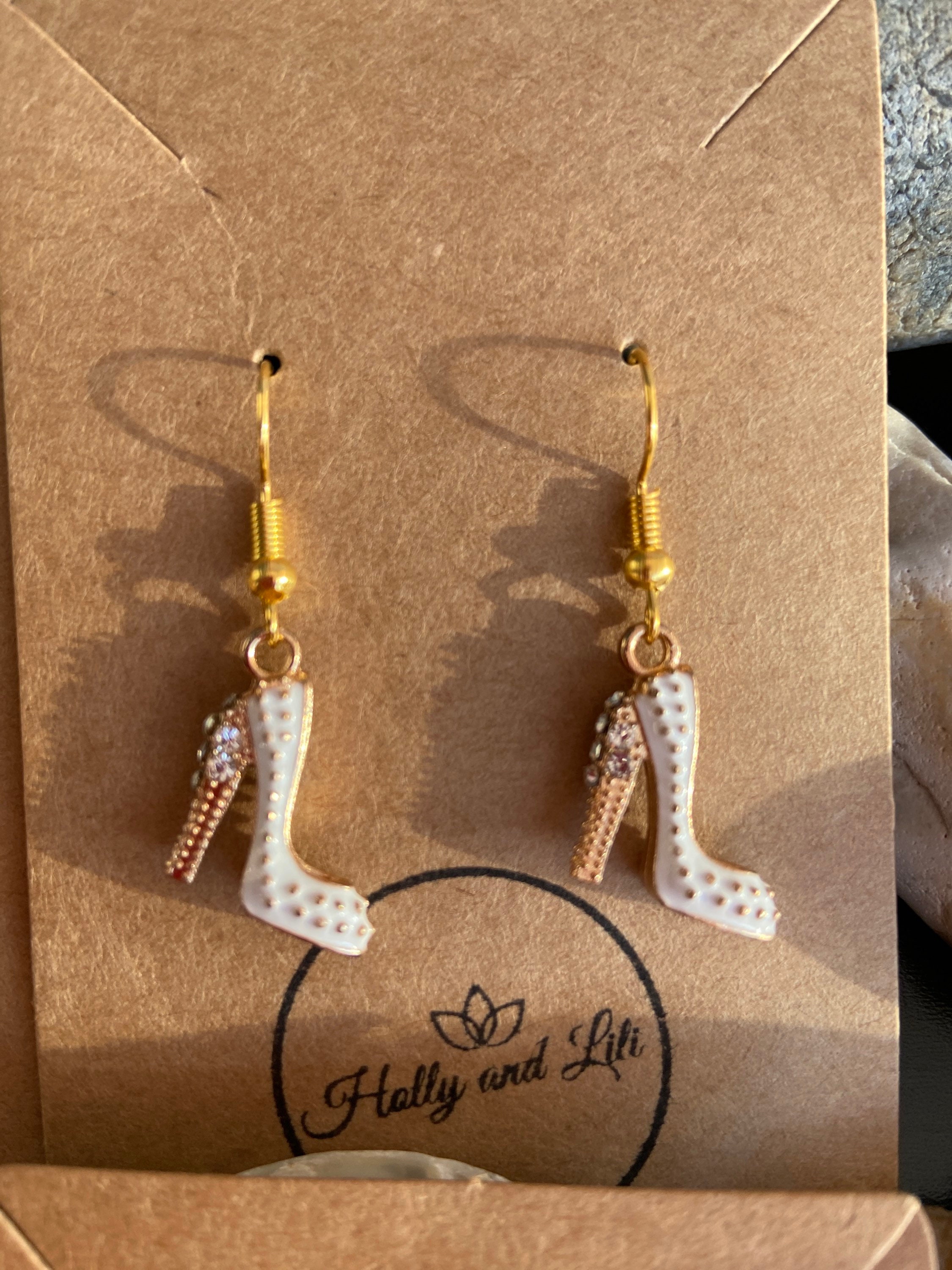 High Heel Shoe Style Earrings Stiletto Womens Gifts Etsy UK