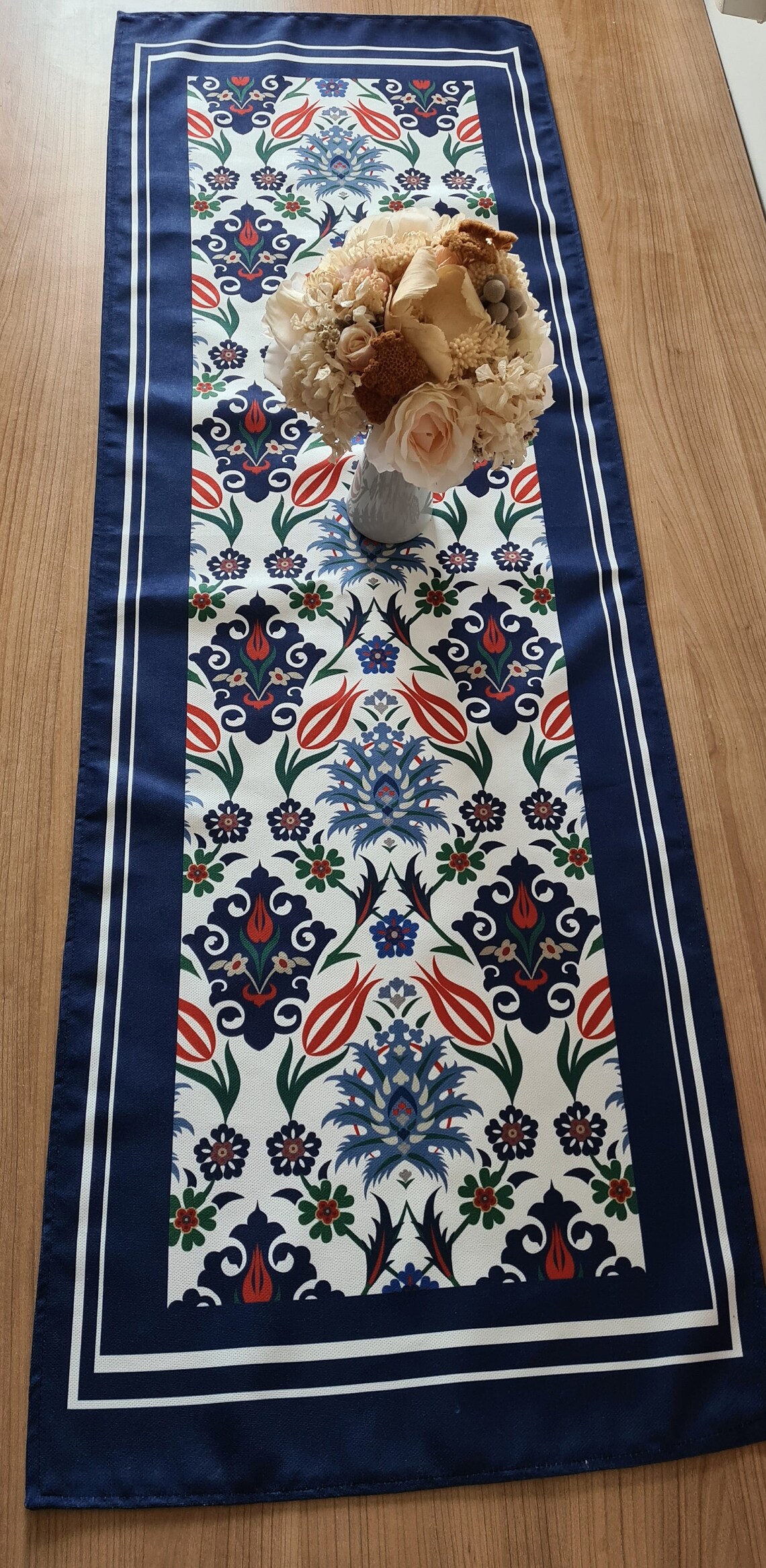 Multi color Turkish Traditional Patterns Table Runner Vintage Etsy