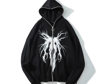 FAPIZI Womens Hooded Sweatshirt Halloween Gothic Punk Devil Teeth Printed Long Sleeve Cat Ears Cropped Sweatshirt Tops FAPIZI Womens Hooded Sweatshirt Halloween Gothic Punk Devil Teeth Printed Long Sleeve Cat Ears Cropped Sweatshirt Tops