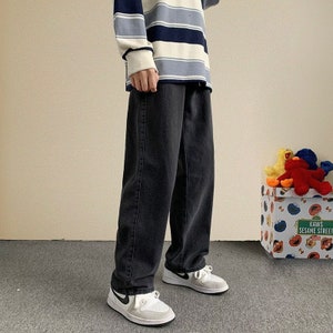 2023 New Streetwear Baggy Jeans Men Korean Fashion Loose - Etsy UK
