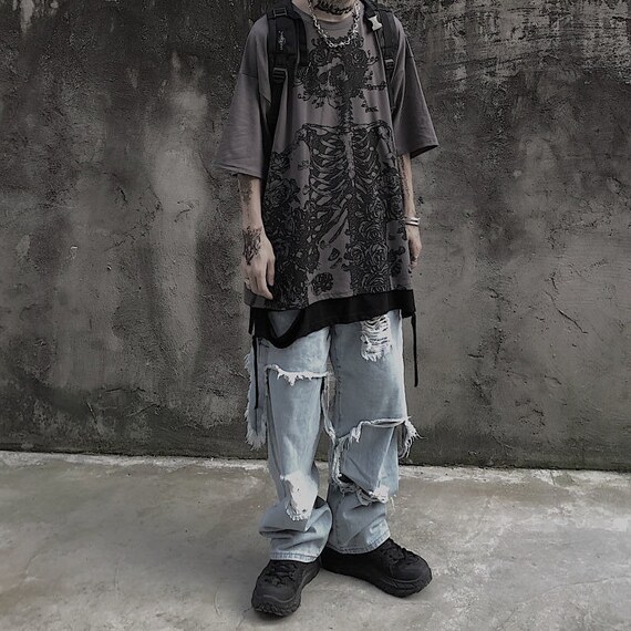 Gothic Skull T-shirt 2021 Hip Hop 