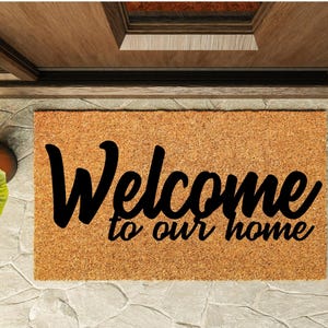 Welcome to Our Home SVG – Cricut & Laser Engraving File | Digital Download