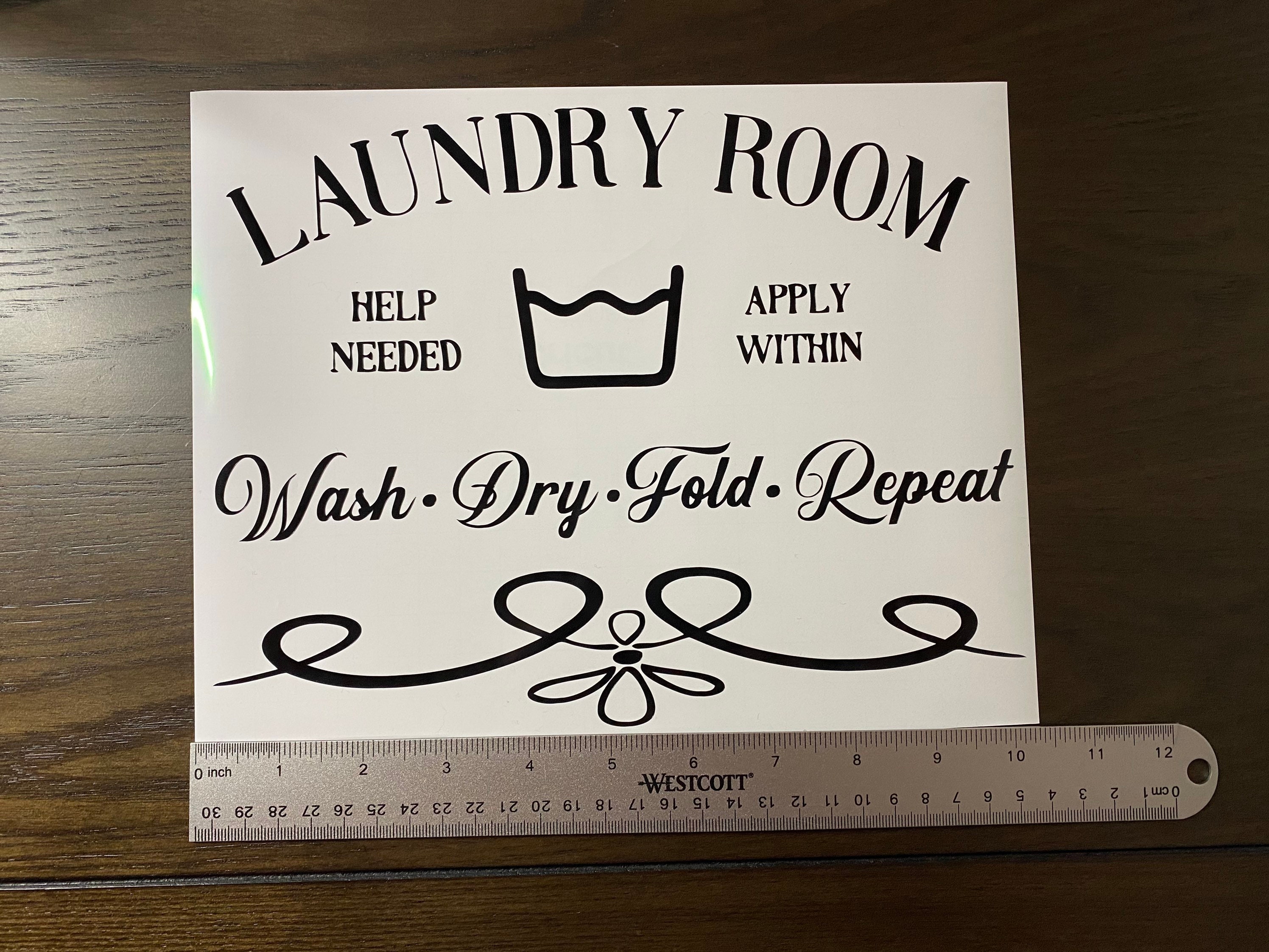 Calcomanía de vinilo Lavandería / Calcomanía de lavandería / | Etsy