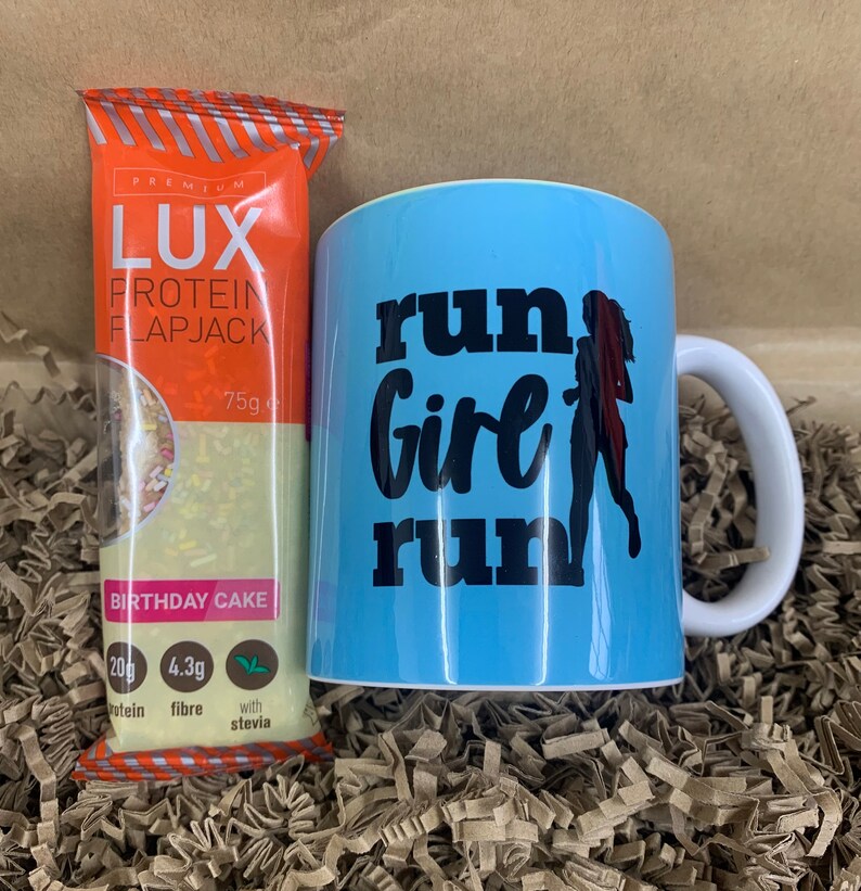 Run Girl Run Mug and Protein Bar the Perfect Gift/present for Etsy