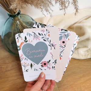 Cartes étapes bébé - Première année bébé - Carte évolutives naissance - Mois anniversaires - Cadeau naissance fille