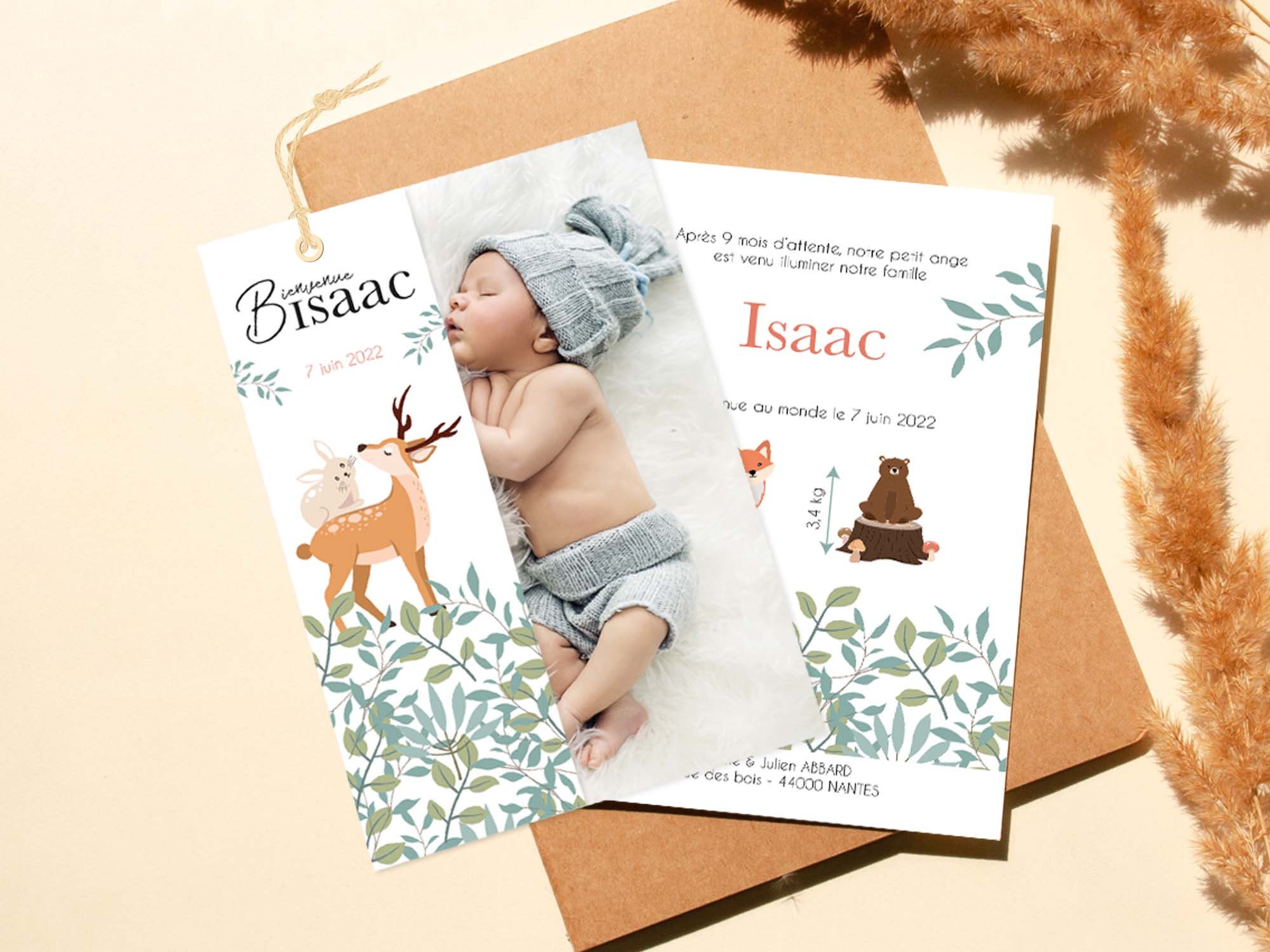 Faire part naissance Faire part naissance garçon Faire - Etsy France