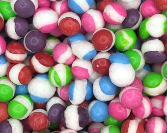 UK Freeze Dried  Wild Berry Fruit Balls - crunchy with a popping berry flavour, freeze dried sweets, vegan sweets, halal sweets, sweet cones