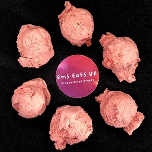 UK Freeze Dried Ice Cream - Strawberry - Luxurious non-melting astronaut ice cream, space food, perfect thank you, apology, anniversary gift