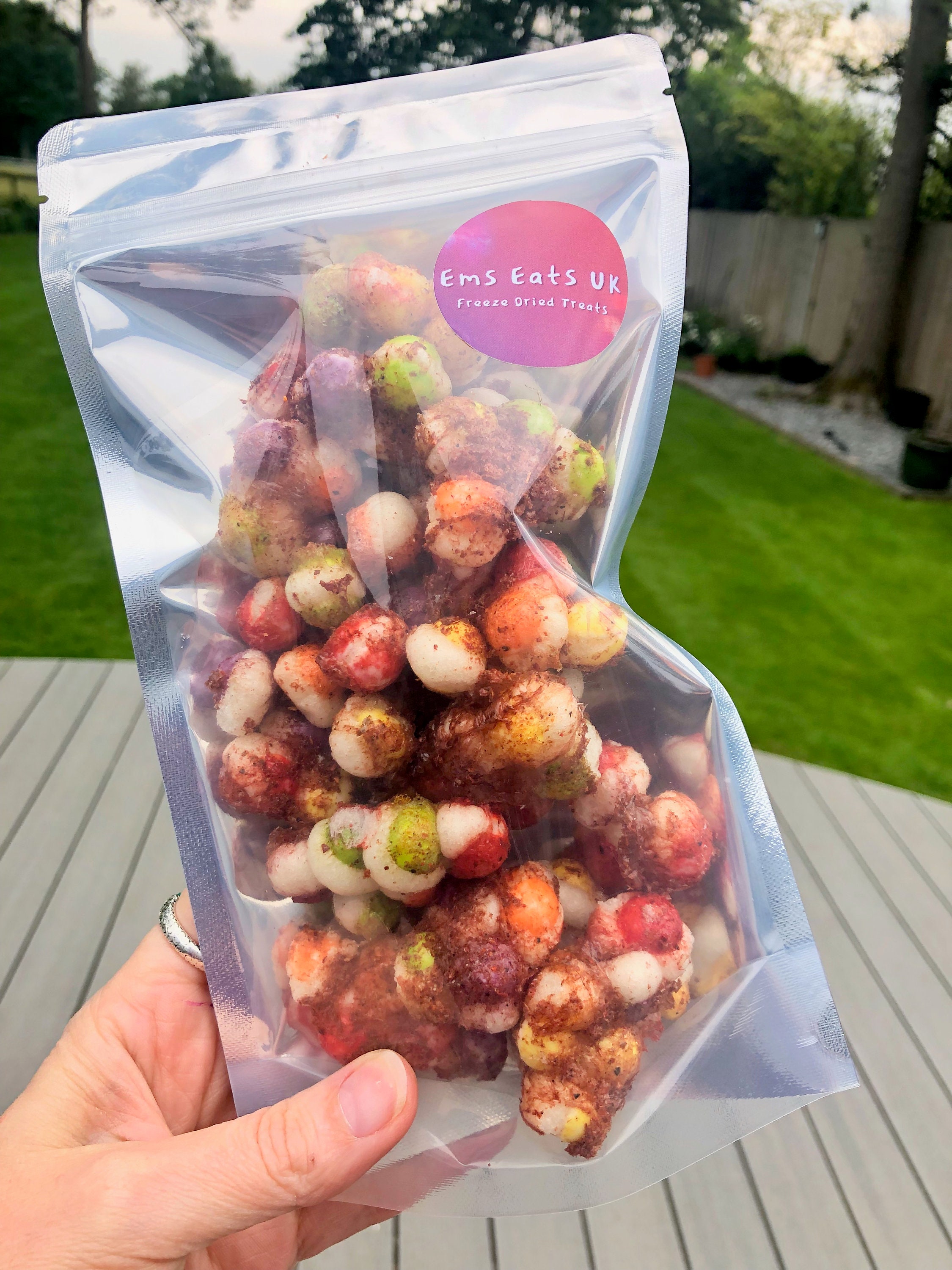 UK Freeze Dried Round Chamoy and Tajin Fruit Balls Mexican Sweets