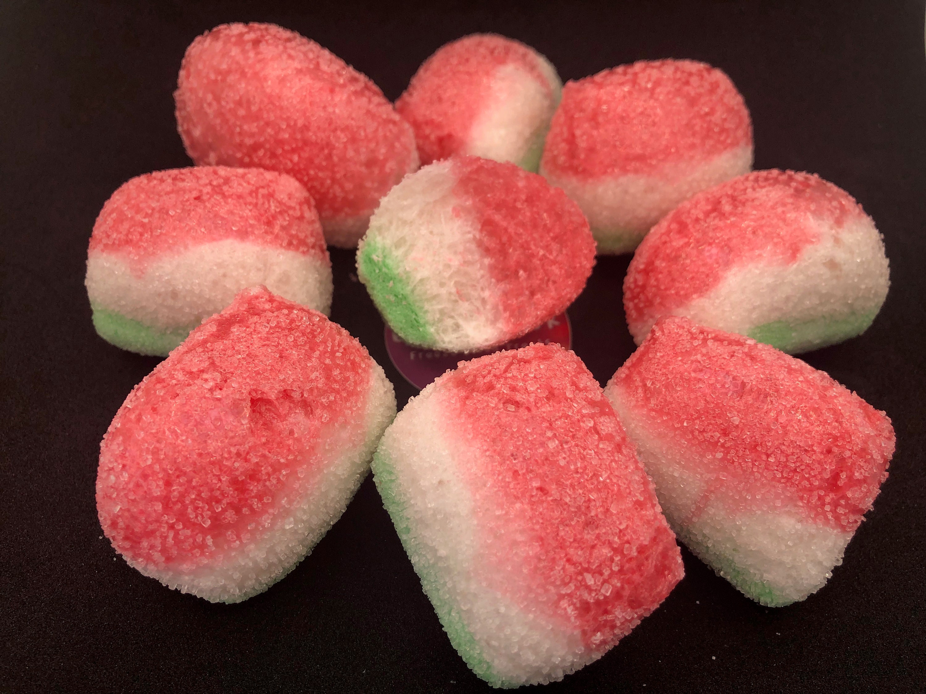 UK Freeze Dried Sour Watermelon Slices Halal CandyGluten Free Sweets