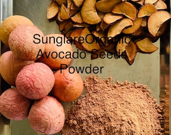 Bio-Garten gewachsene gesunde getrocknete Avocado-Samen-Pulver & Scheiben | KOSTENLOSE Lieferung,