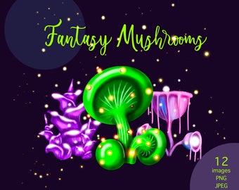 грибной клипарт волшебный гриб