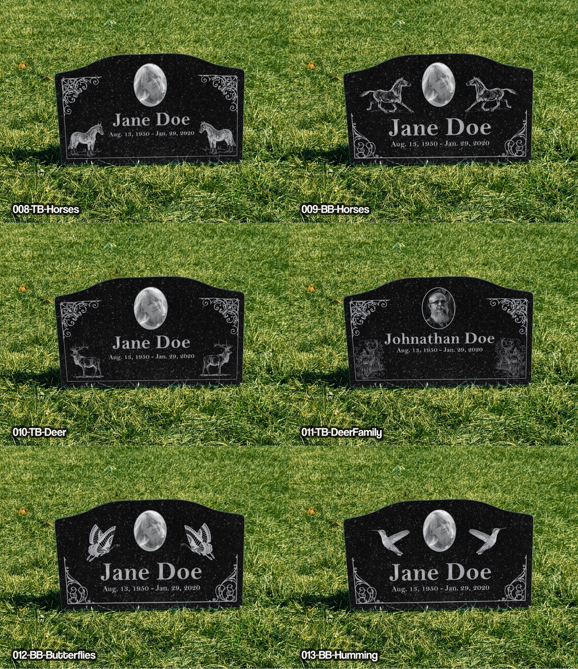 Temporary Grave Marker Headstone Memorial Personalized Etsy