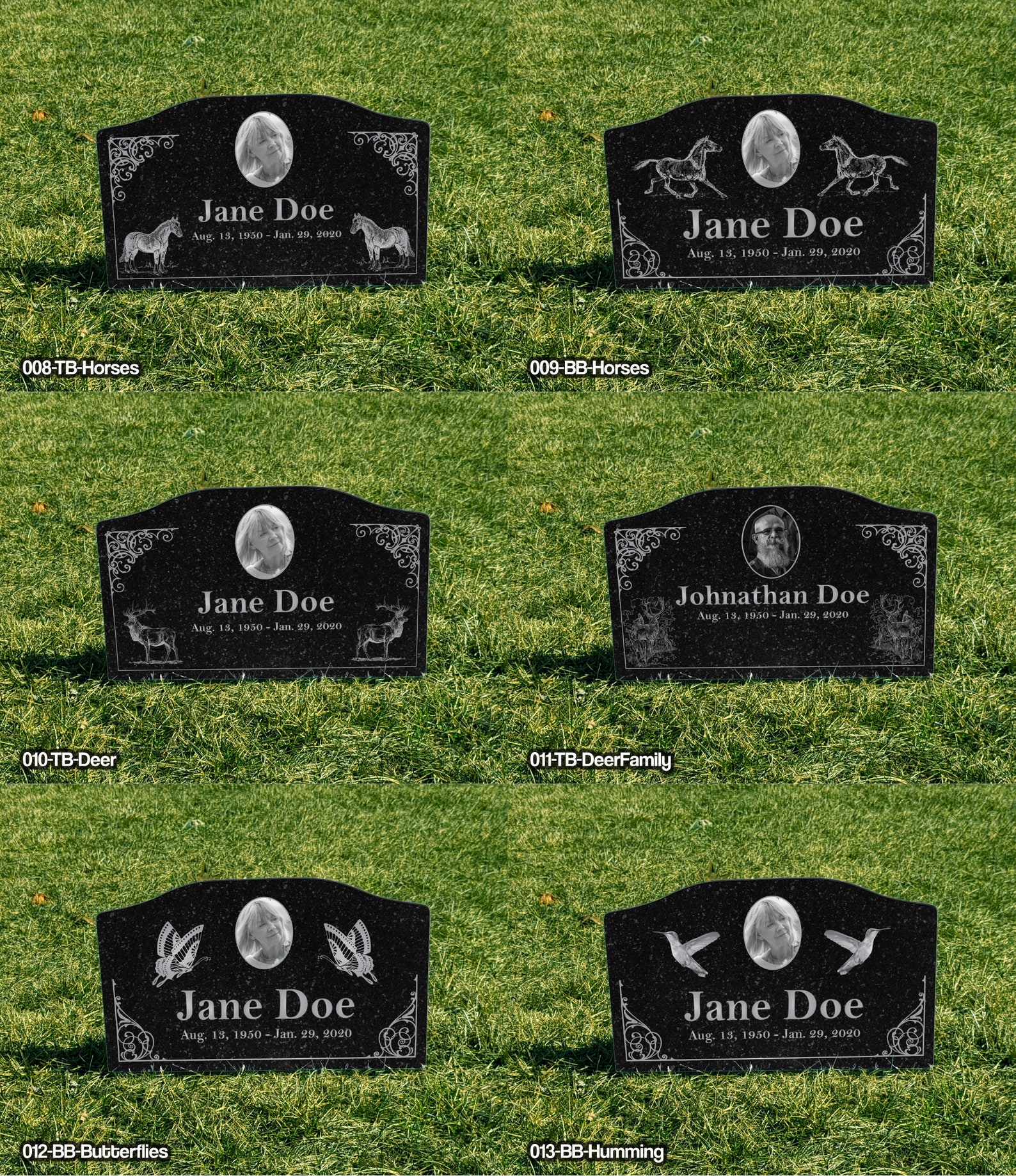 Temporary Grave Marker Headstone Memorial Personalized Etsy