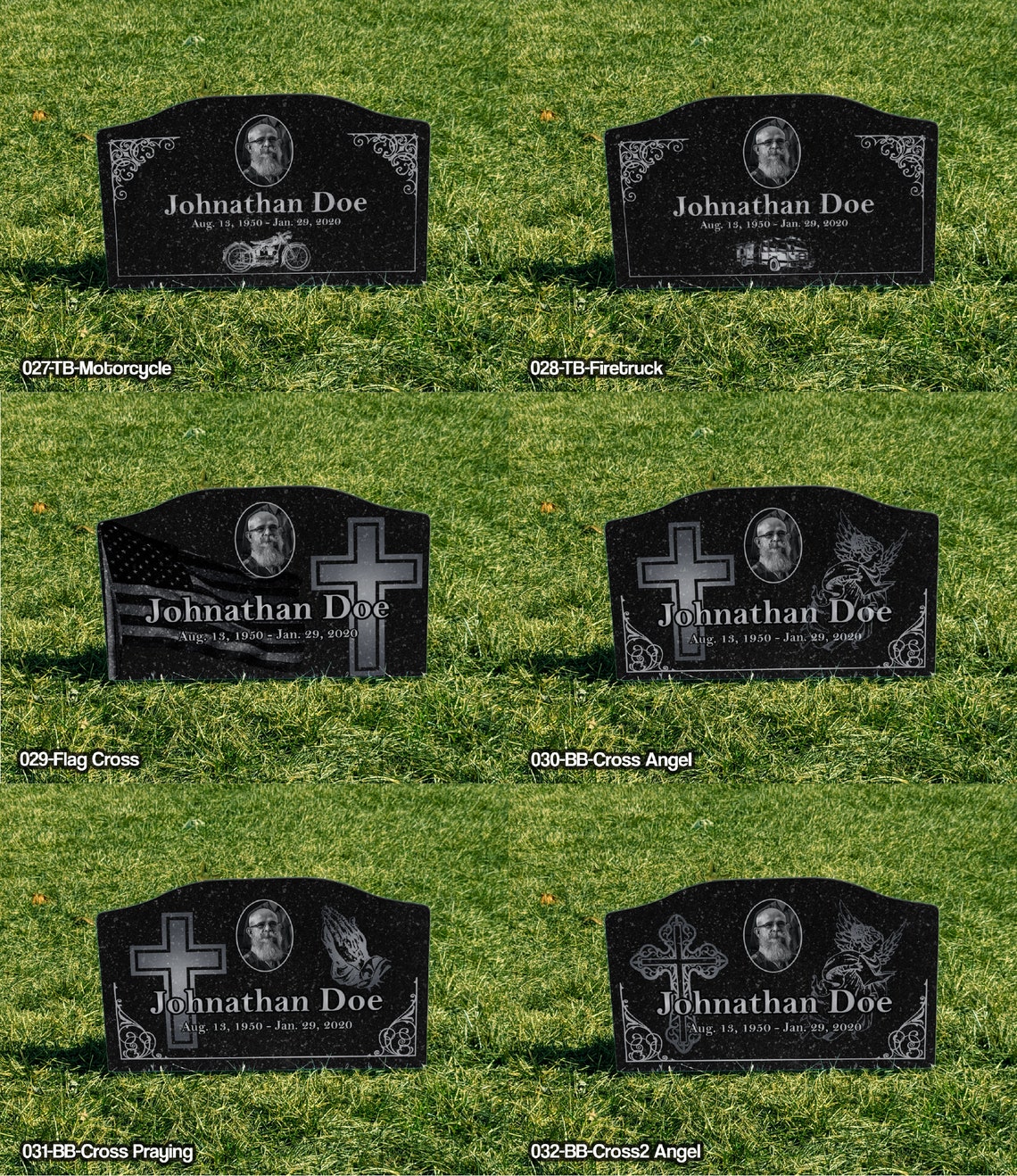 Temporary Grave Marker Headstone Memorial Personalized Etsy