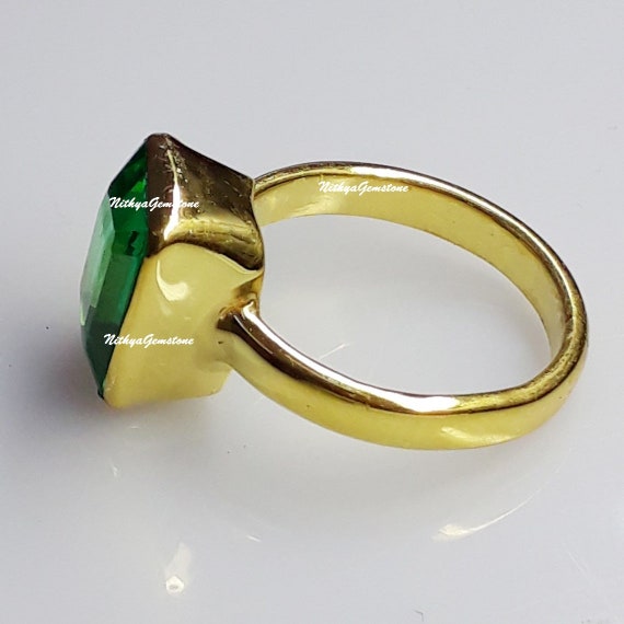 LMDLACHAMA 8.75 Carat Natural Emerald Panna Loose Gemstone Ring For Women &  Girls Metal Gold Plated Ring Price in India - Buy LMDLACHAMA 8.75 Carat  Natural Emerald Panna Loose Gemstone Ring For