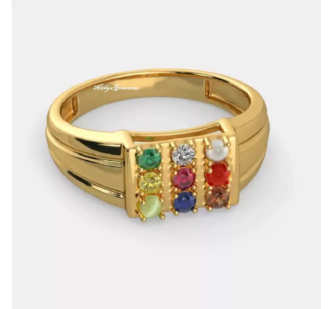Shop Online 100+ Navaratna Ring Designs | Kalyan Navaratna Jewellery