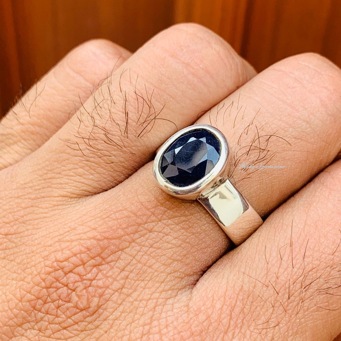 ABC Neelam Blue Sapphire Gemstone Adjustable Gold Ring For Women And Men  Brass Sapphire Rhodium Plated Ring Price in India - Buy ABC Neelam Blue  Sapphire Gemstone Adjustable Gold Ring For Women