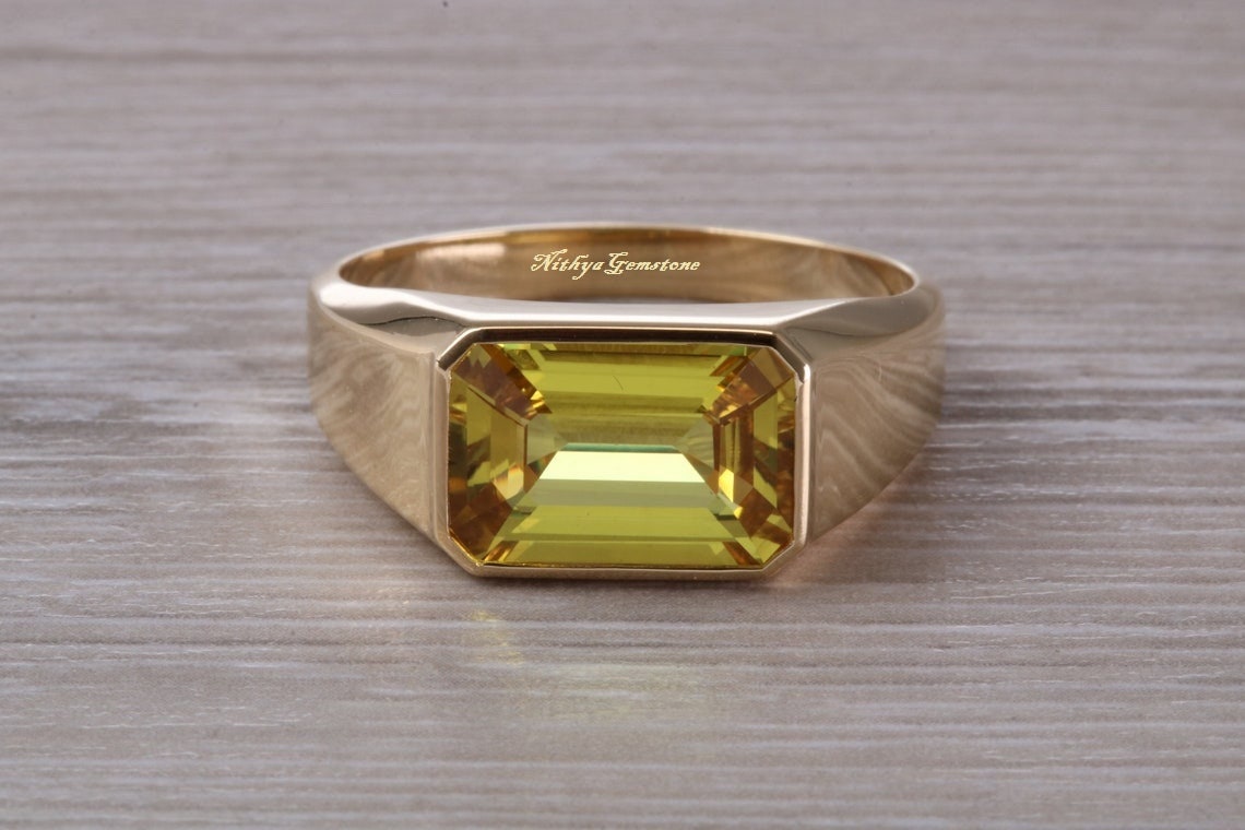 BALATANK�CERTIFIED 10.00 Ratti / 9.40 carat A+ Quality Natural Yellow  Sapphire Pukhraj Gemstone Gold Plated Ring for Women's and Men's (Lab  Certified) : Amazon.in: Jewellery