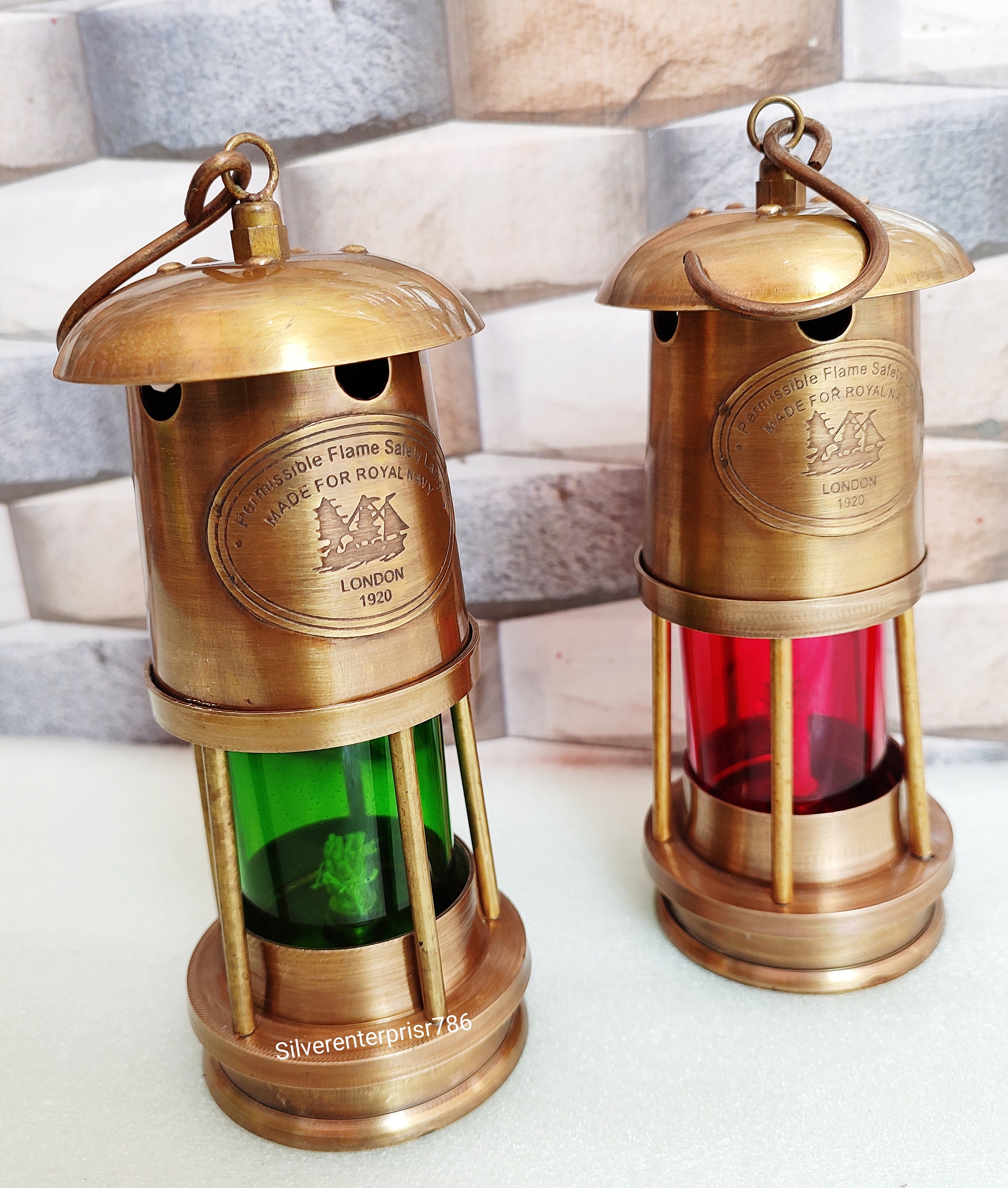 Grandpa's Treasure: Brass Royal Navy London 1920 Lantern