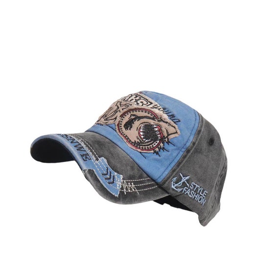 Fishing Embroidered Cap. Anime Style 