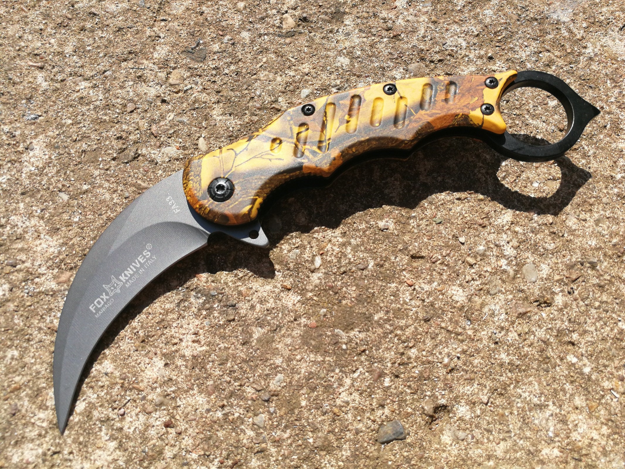 Karambit Knife Folding Pocket EDC Survival Tactical Springh Etsy