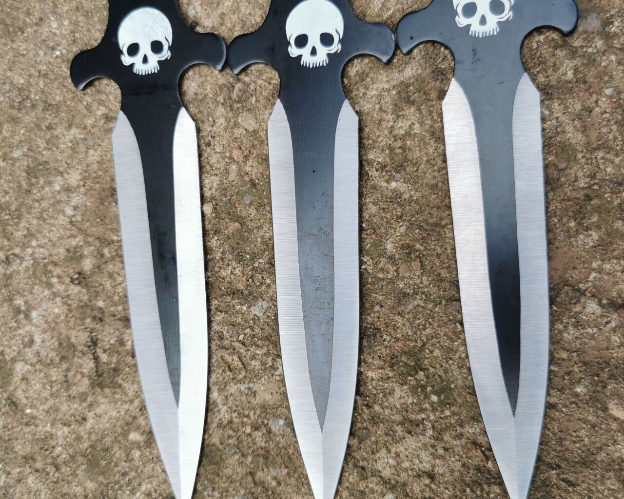 Ninja Set of 3 Pieces Outdoor Throwing Knife Knives. Ninja Etsy