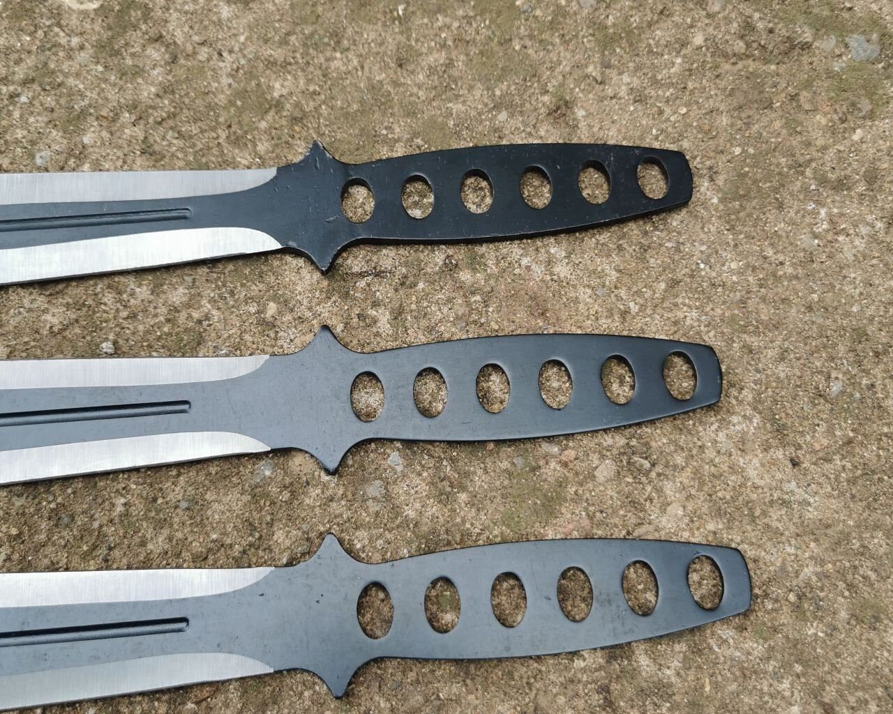 Ninja Set of 3 Pieces Outdoor Throwing Knife Knives. Ninja Etsy