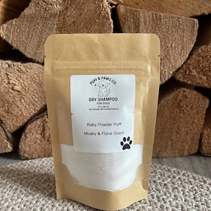 Natural Dog Shampoo | Baby Powder Scent | Dog Grooming | Dog Shampoo | Organic Cleaning | Dog Mum Gift | Dog Owner Gift
