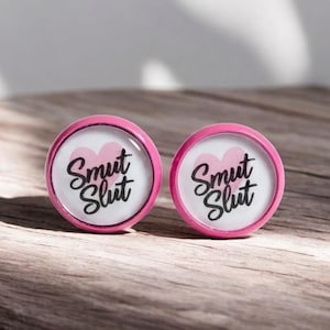 Cheeky Stud Earrings, Quirky Bestie Presents, Hypoallergenic Snarky Jewelry, Perfect Gift for Friends, Unapologetic humor earrings