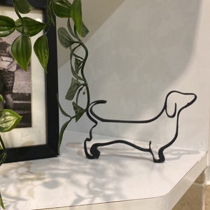 Sausage Dog Silhouette, Dachshund, Animal Minimalist Sculptures, 3D Art,