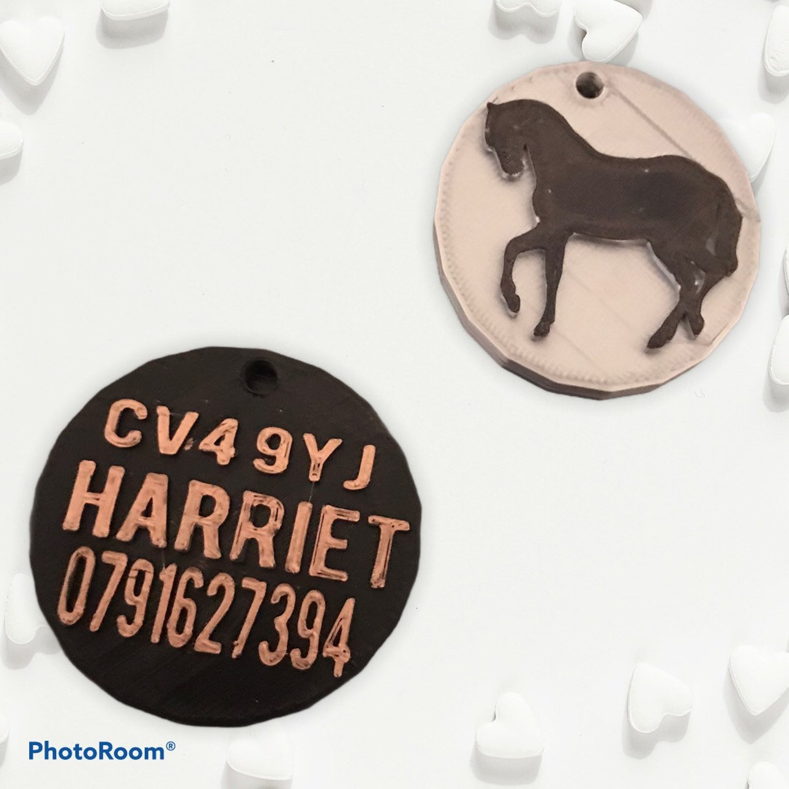 Horse ID Tag Pony ID Tag Equine security tag personalised Etsy