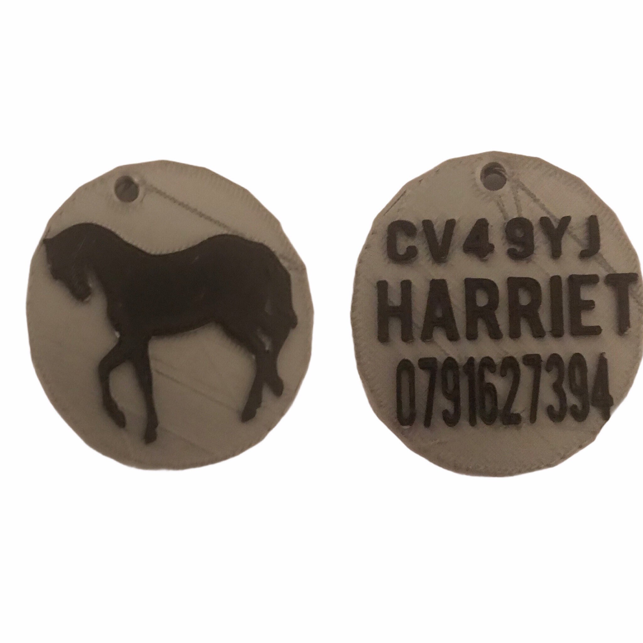 Horse ID Tag Pony ID Tag Equine security tag personalised Etsy