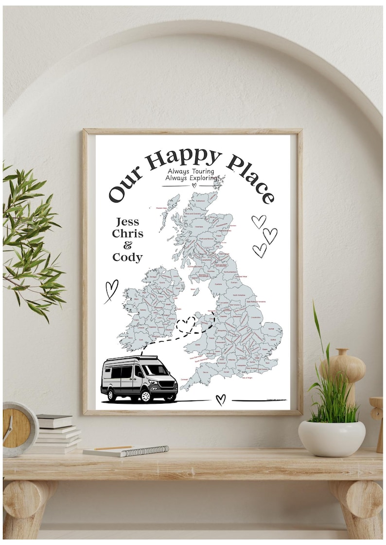 Campervan Memory Holiday Colour Map